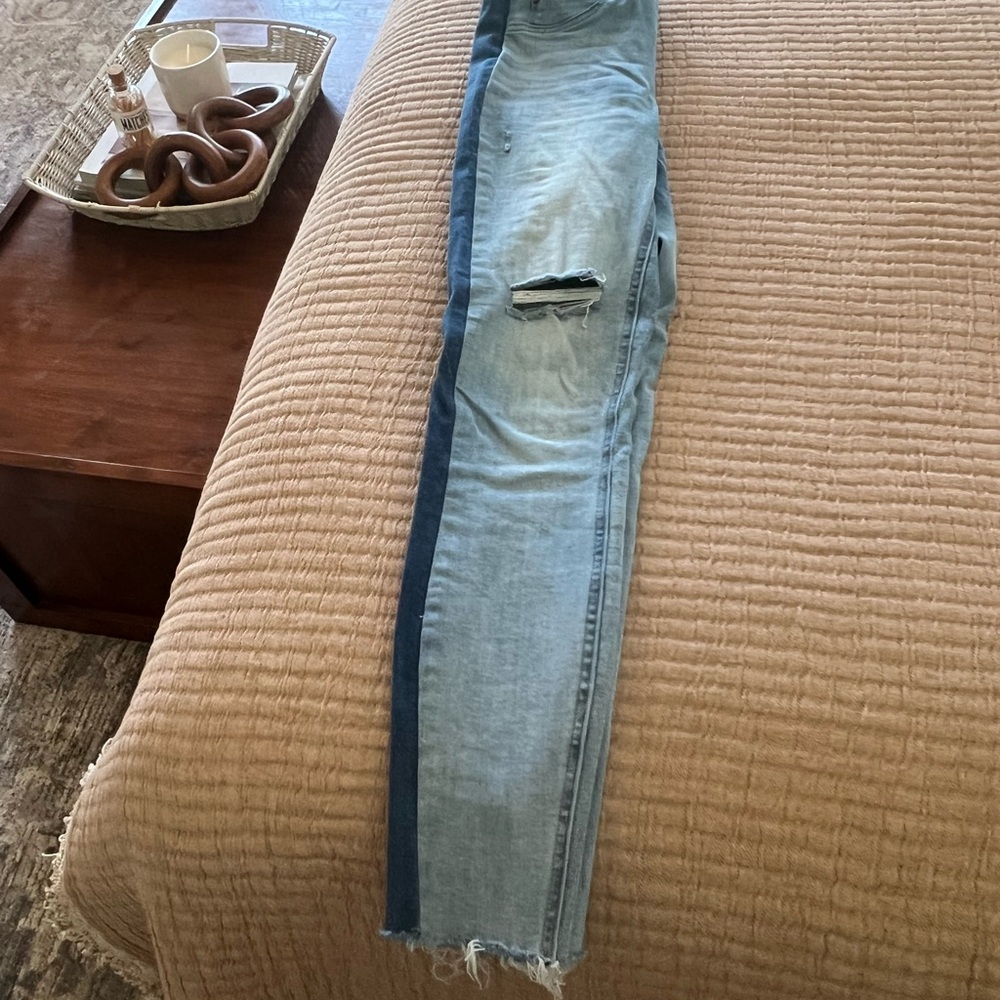 Stylish Two-Tone women’s Spanx Jeans